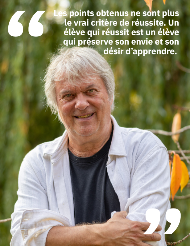 Les points obtenus ne sont plus le vrai critère de réussite. Un élève qui réussit est un élève qui préserve son envie et son désir d’apprendre. 